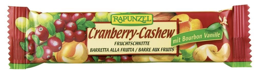 Rapunzel - Cranberry-Cashew Fruchtschnitte 25 Stück zu 40 g