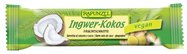 Ingwer-Kokos Fruchtschnitte Rapunzel