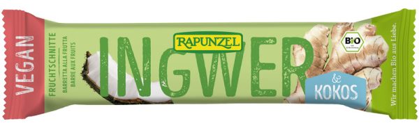 Ingwer-Kokos Fruchtschnitte Rapunzel