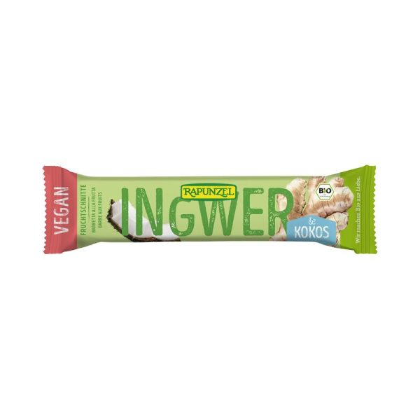 Ingwer-Kokos Fruchtschnitte Rapunzel