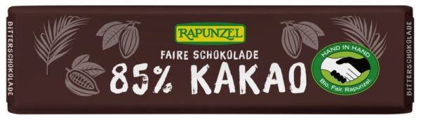 Faire Schokolade 85% Kakao Rapunzel