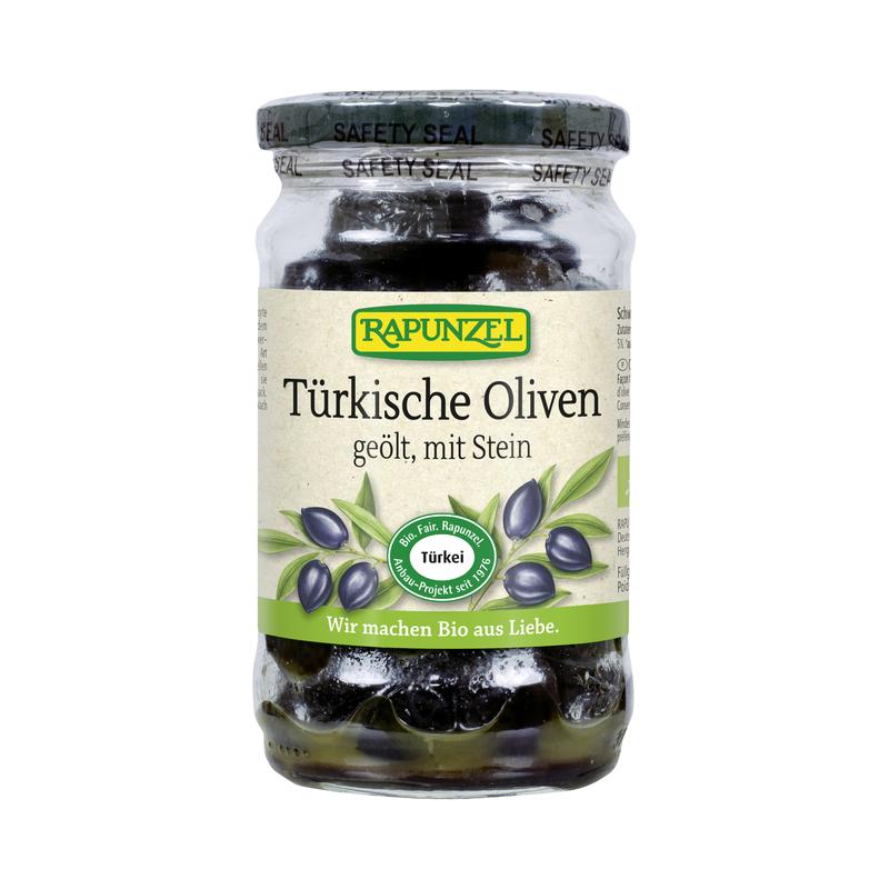 Türkische Oliven geölt mit Stein Rapunzel