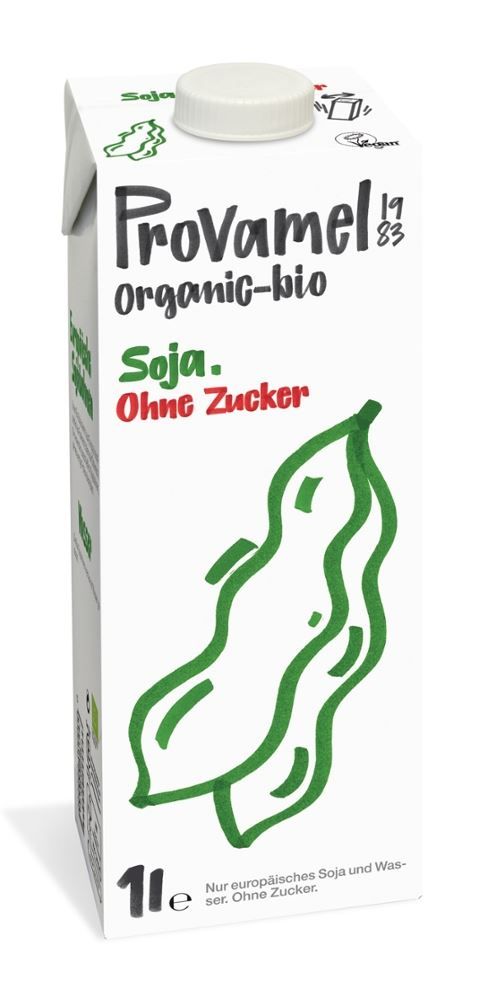 Provamel - Organic-bio Soja ohne Zucker 8 Stück zu 1 l