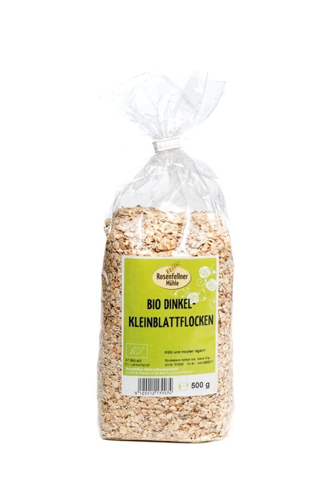 Rosenfellner Mühle - Bio Dinkel-Kleinblattflocken 8 Stück zu 500 g