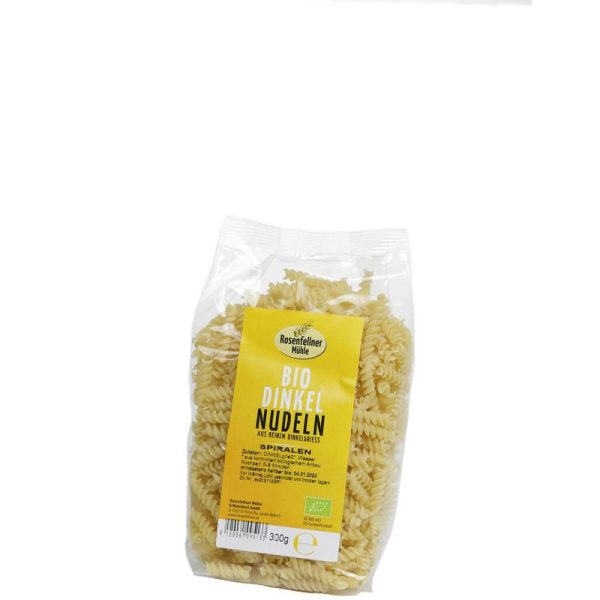 Bio Dinkel Nudeln Spiralen Rosenfellner Mühle