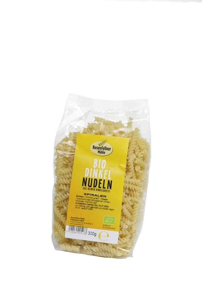 Rosenfellner Mühle - Bio Dinkel Nudeln Spiralen 10 Stück zu 300 g