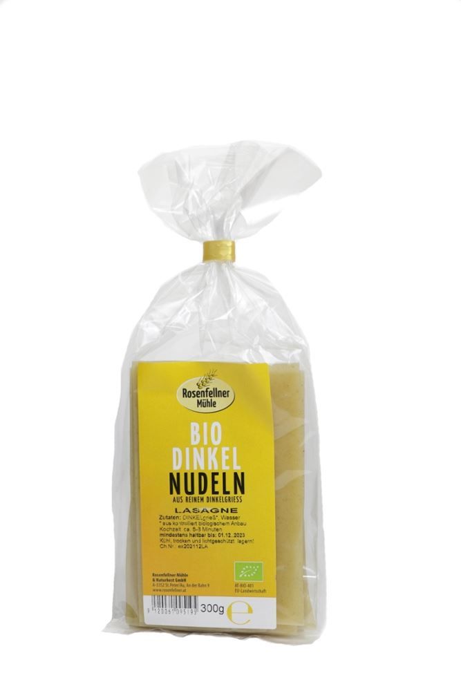 Rosenfellner Mühle - Bio Dinkel Nudeln Lasagne