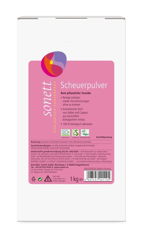 Sonett - Scheuerpulver 4 Stück zu 1 kg