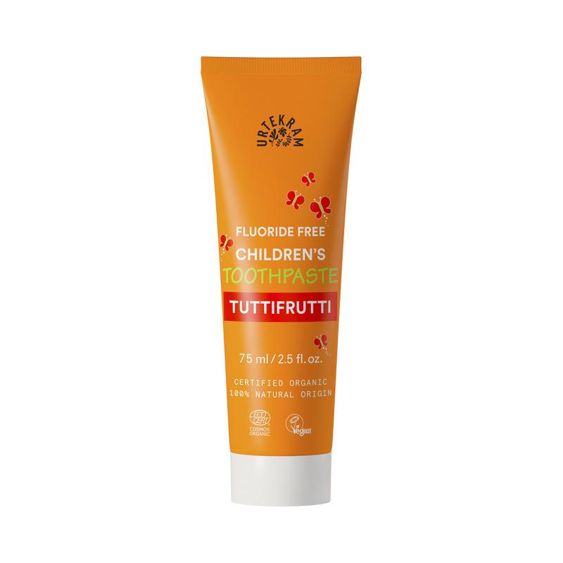 Fluoride Free Childrens Toothpaste Tuttifrutti Urtekram