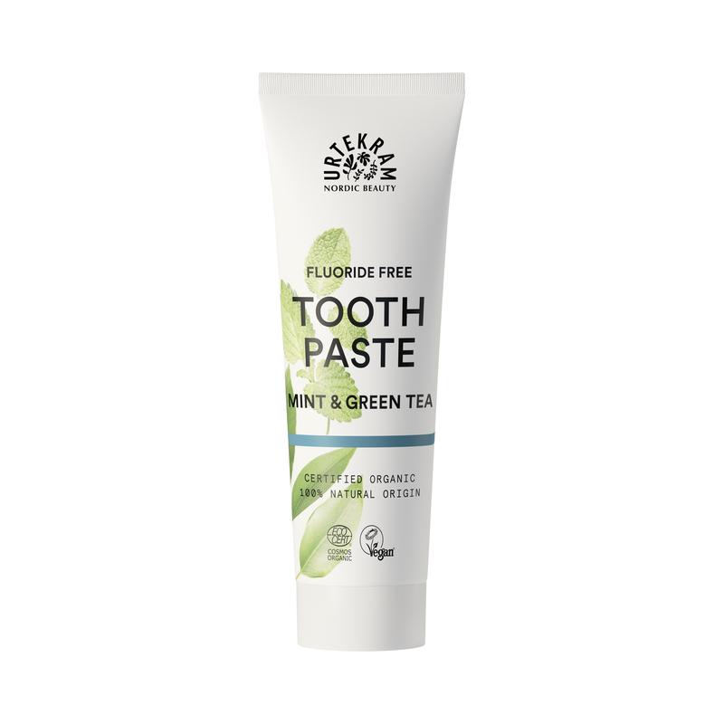 Fluoride Free Toothpaste Mint & Green Tea Urtekram