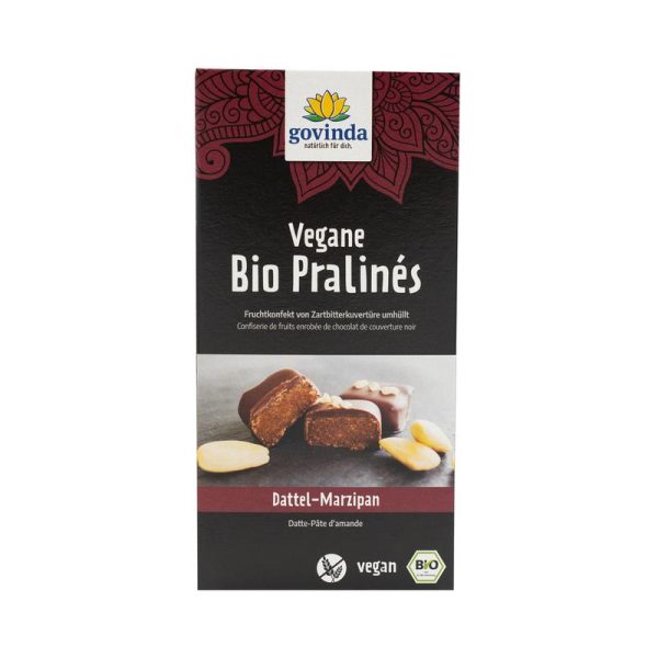Vegane Bio Pralines Dattel-Marzipan Govinda