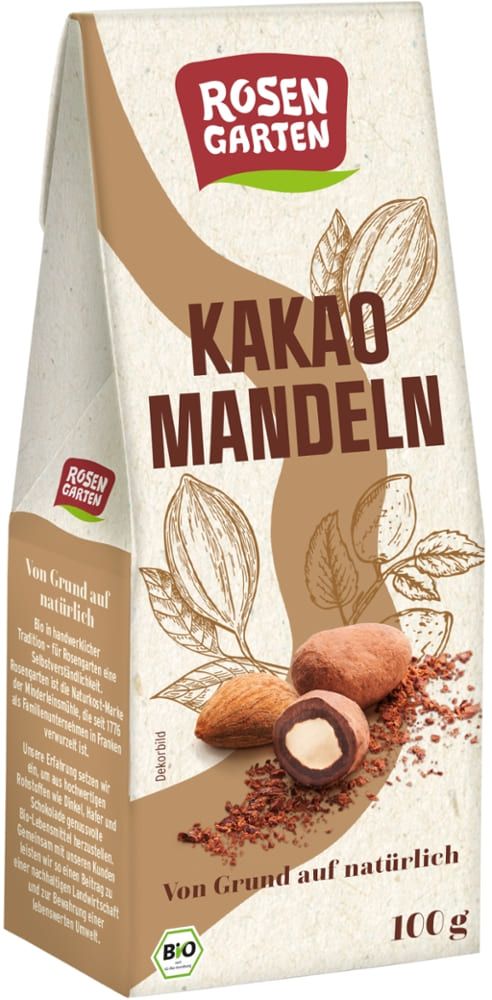 Rosengarten - Kakao Mandeln 6 Stück zu 100 g