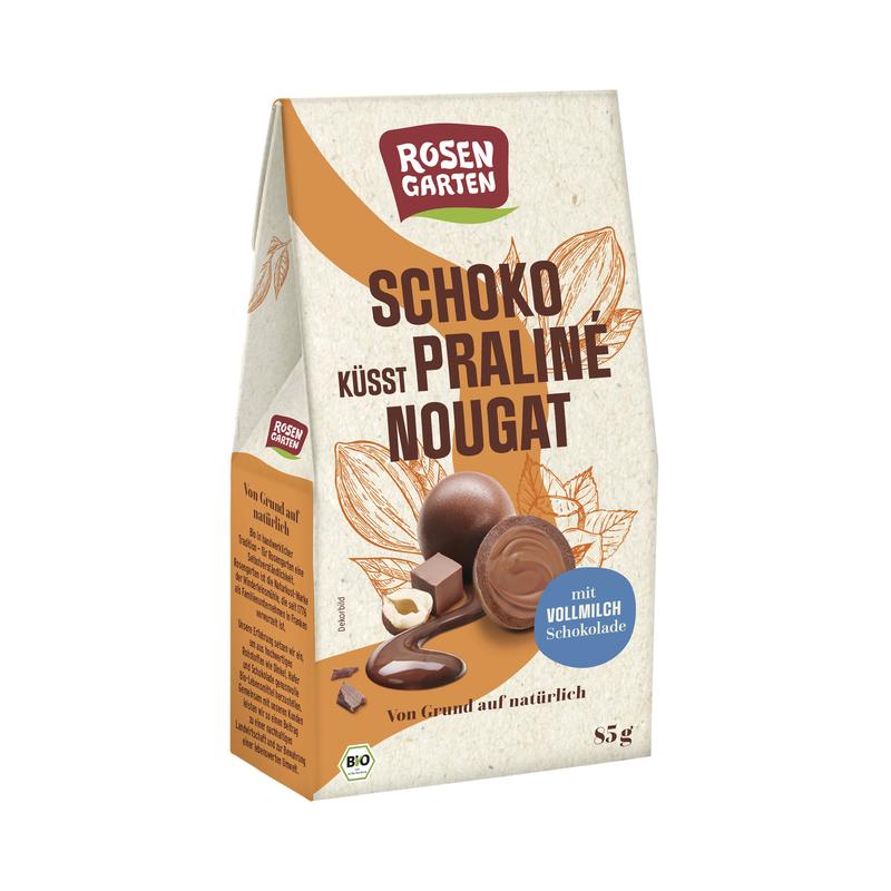 Schoko Praliné küsst Nougat Rosengarten