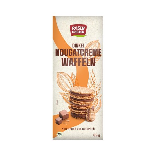 Dinkel Nougatcreme Waffeln Rosengarten