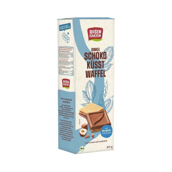Dinkel Schoko Küsst Waffel Vollmilch Rosengarten