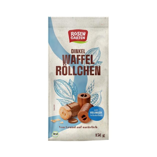 Dinkel Waffel Röllchen Vollmilch Rosengarten