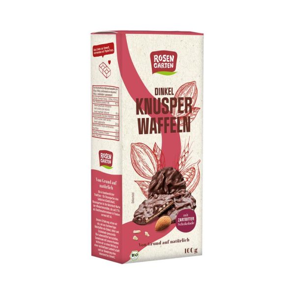 Dinkel Knusper Waffeln Zartbitter Rosengarten