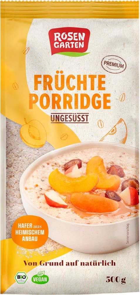 Rosengarten - Früchte Porridge Ungesüsst