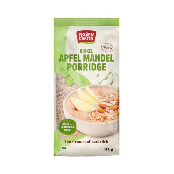 Dinkel Apfel Mandel Porridge Rosengarten