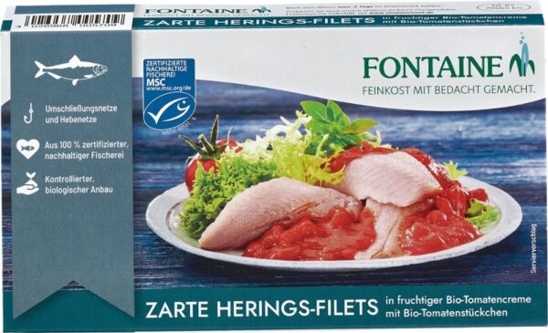 Zarte Heringsfilets Fontaine