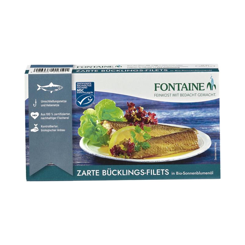 Zarte Bücklingsfilets Fontaine