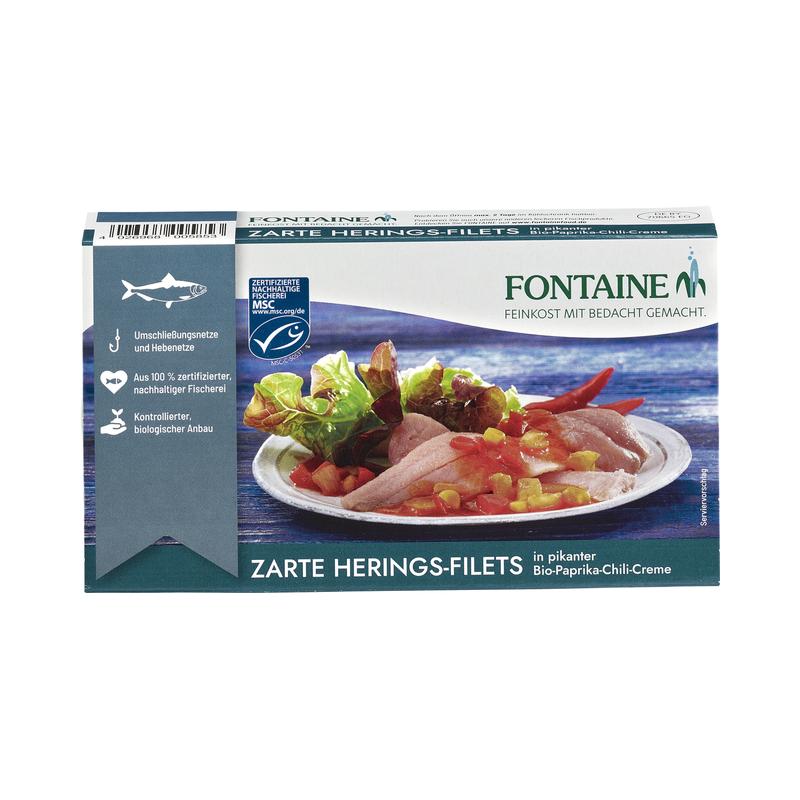 Zarte Heringsfilets Fontaine