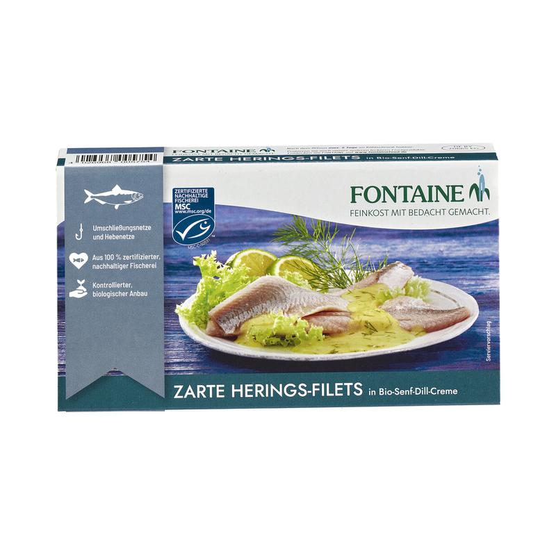 Zarte Heringsfilets Fontaine