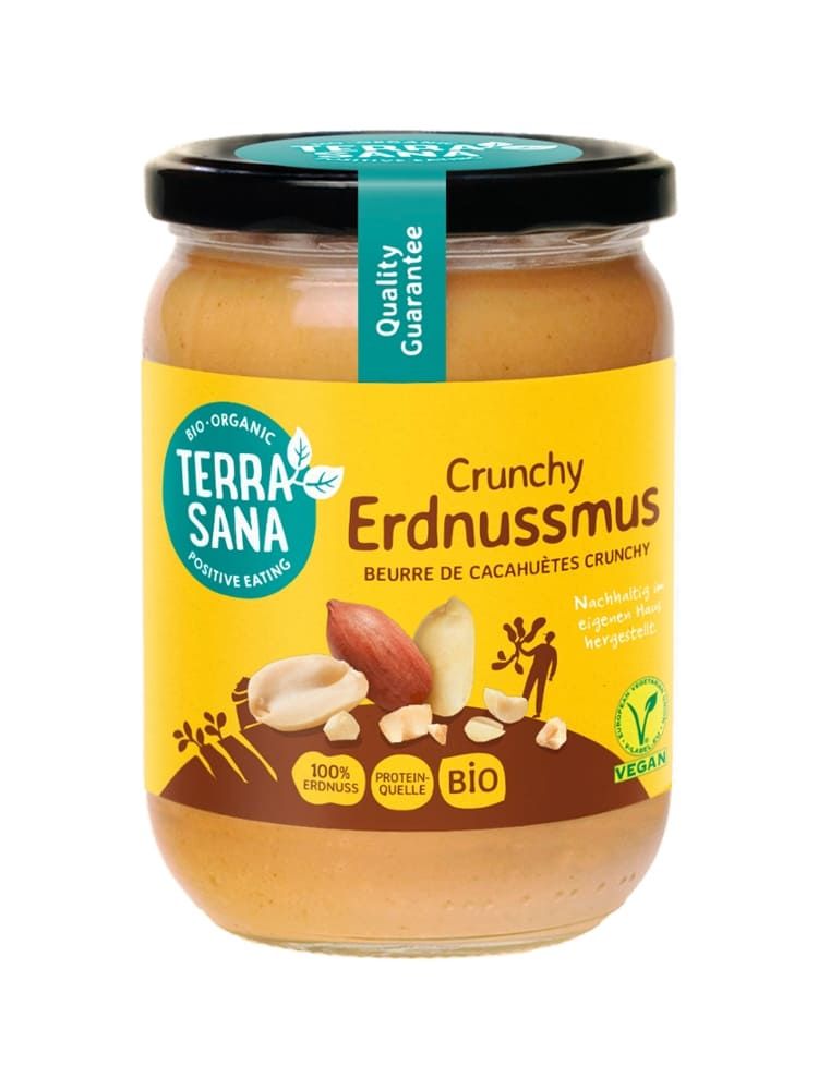 TerraSana - Crunchy Erdnussmus 6 Stück zu 500 g