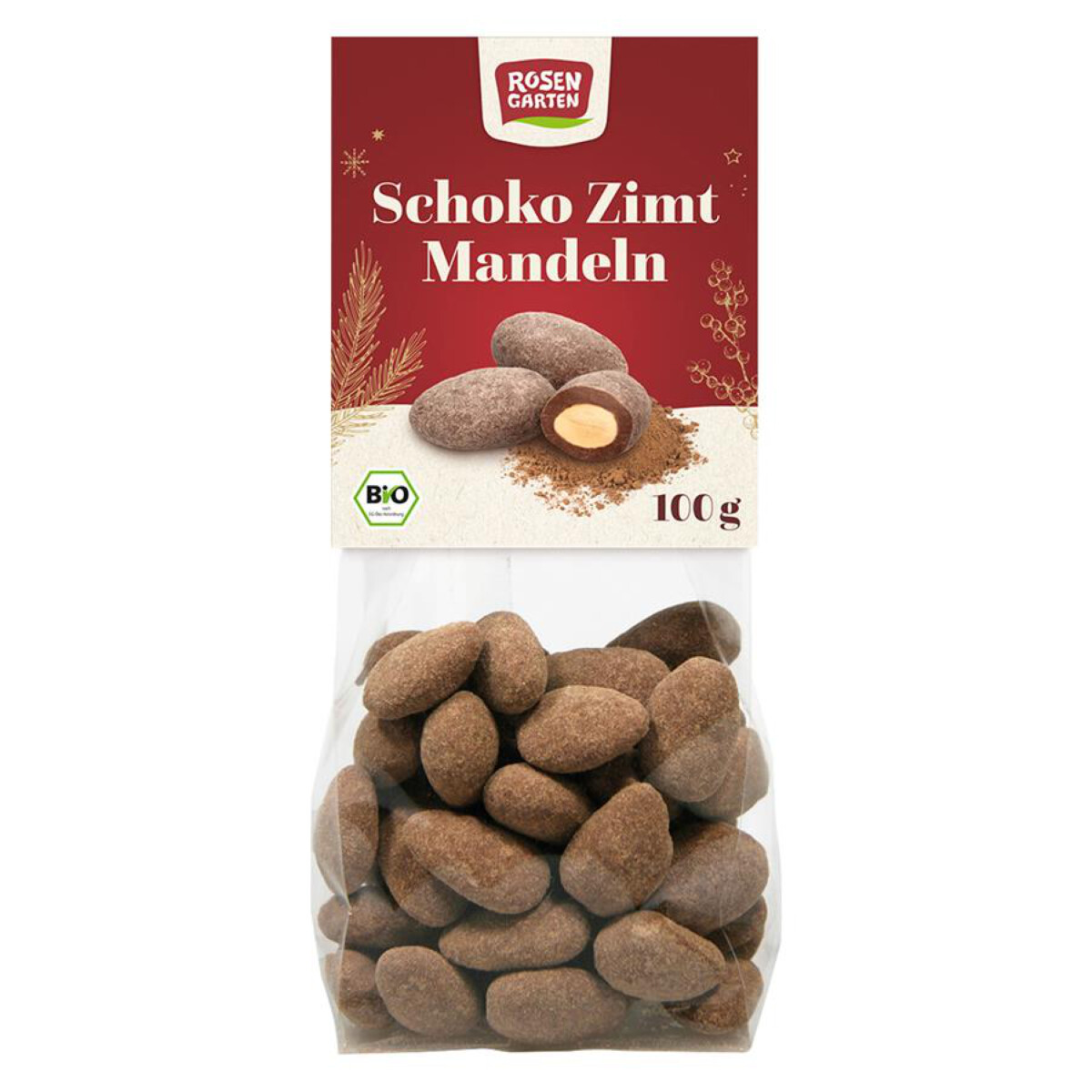 Rosengarten -Schoko Zimt Mandeln