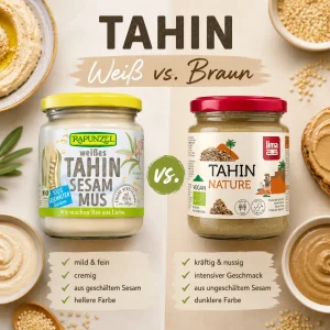 Tahin – klein, unscheinbar und voller Nährstoffe: Aber kennst du den Unterschied zwischen weißem und braunem Tahin