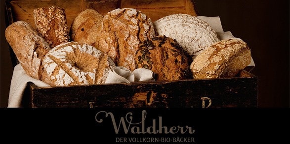 Frische Bäckerprodukte der Vollkornbäckerei Waldherr